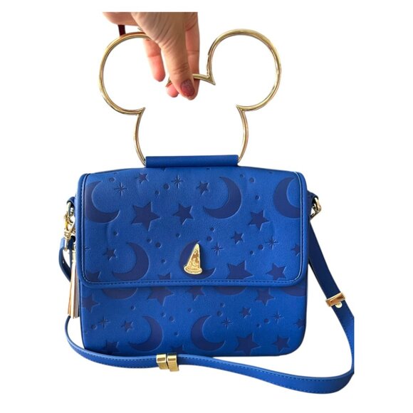 Loungefly Stitch Shoppe Disney Fantasia Sorcerer Mickey Shoulder Bag - S.O.R. - Picture 2 of 8